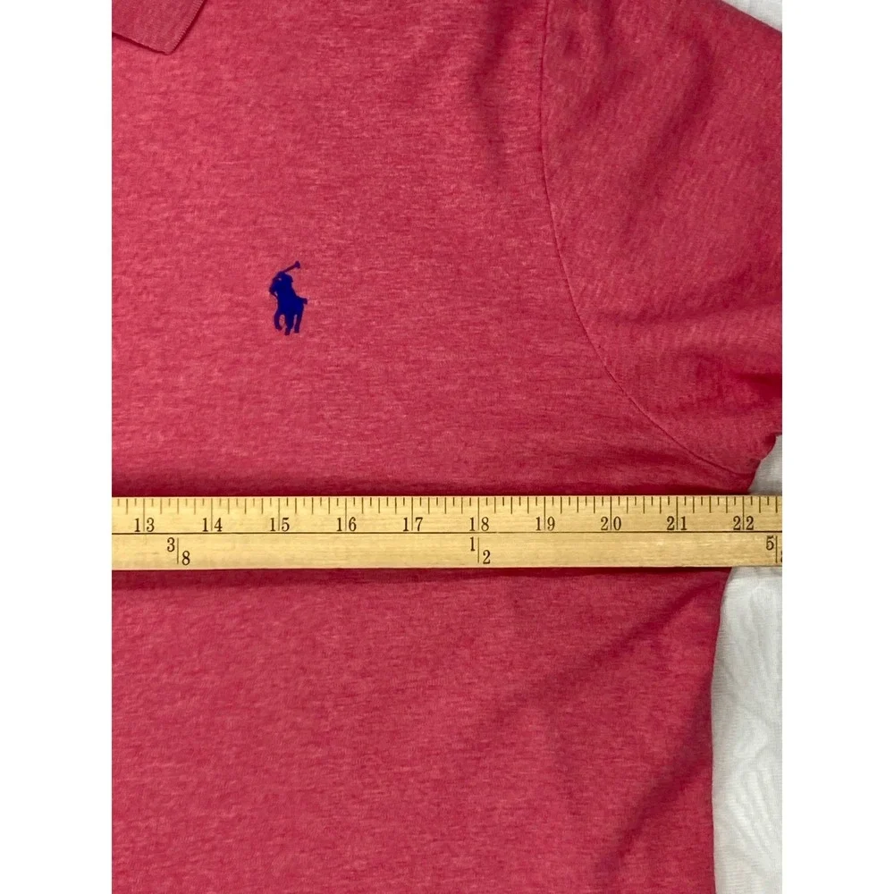 Polo Ralph Lauren Custom Slim Fit Polo Shirt Mens Large Red Classic Golf Preppy